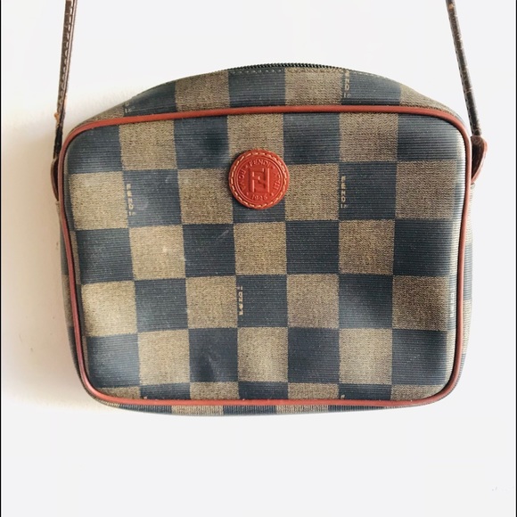 fendi checkered handbag